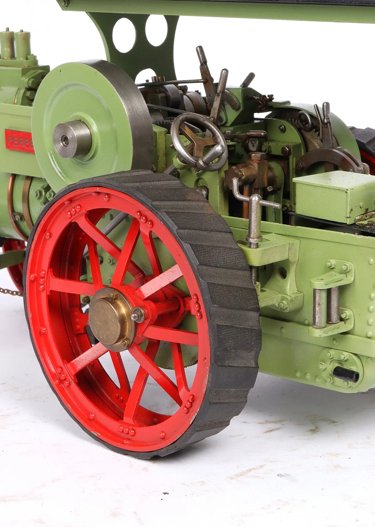 3/4 inch scale road locomotive with low loader