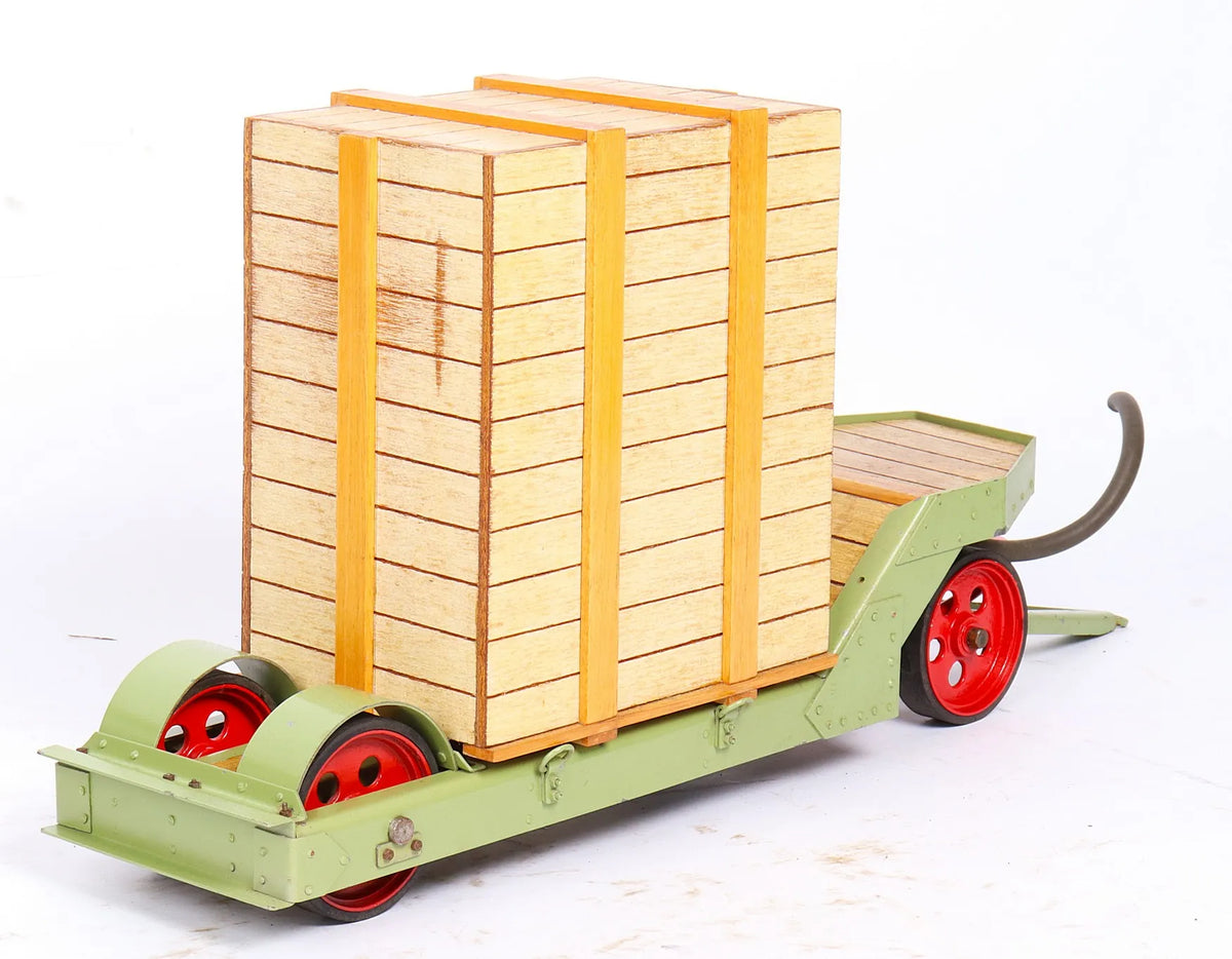 3/4 inch scale road locomotive with low loader