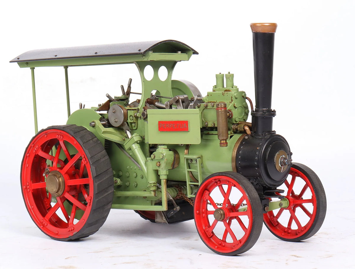 3/4 inch scale road locomotive with low loader