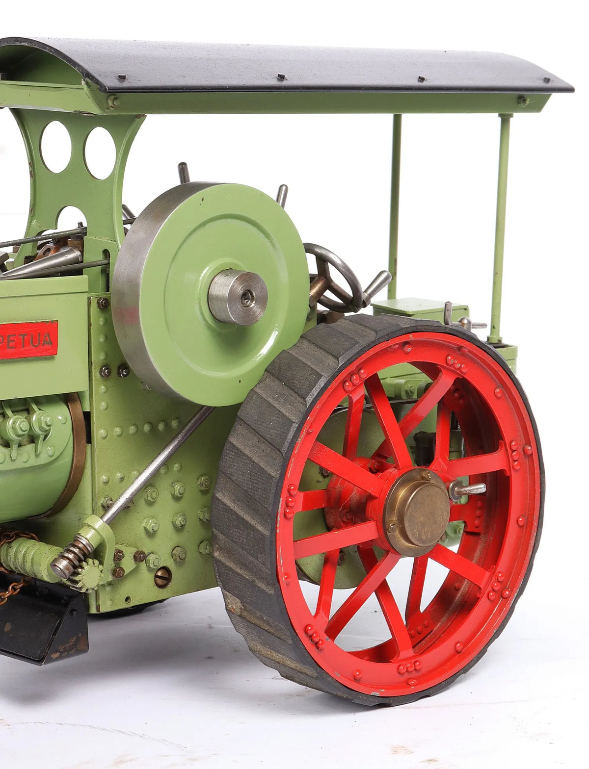 3/4 inch scale road locomotive with low loader