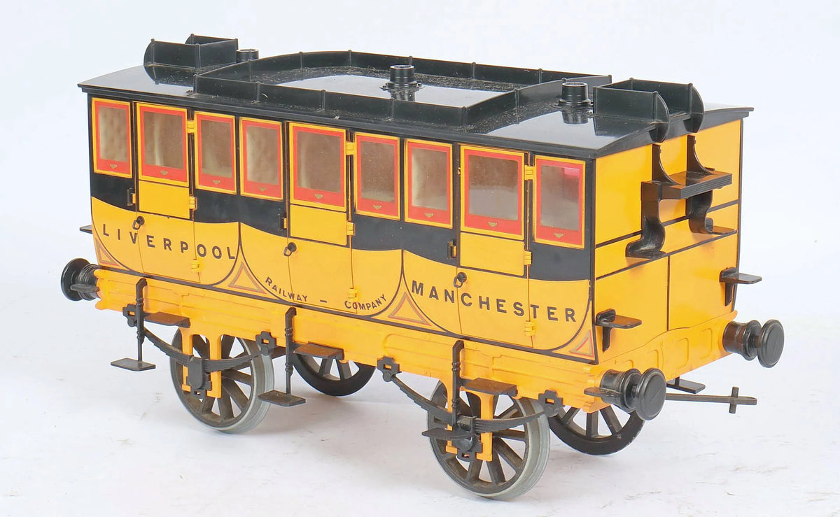 3 1/2 inch gauge Hornby "Rocket" with coach & track