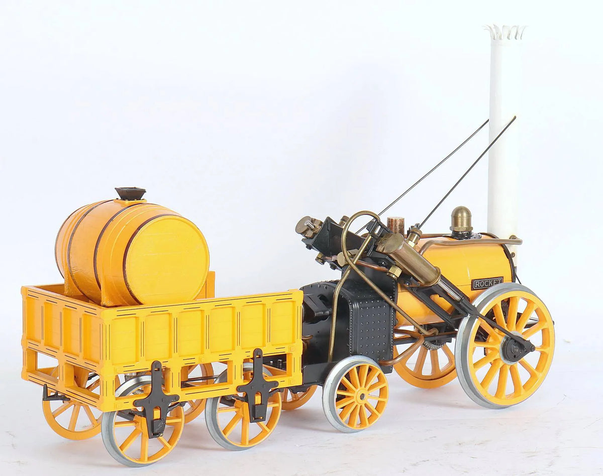 3 1/2 inch gauge Hornby "Rocket" with coach & track