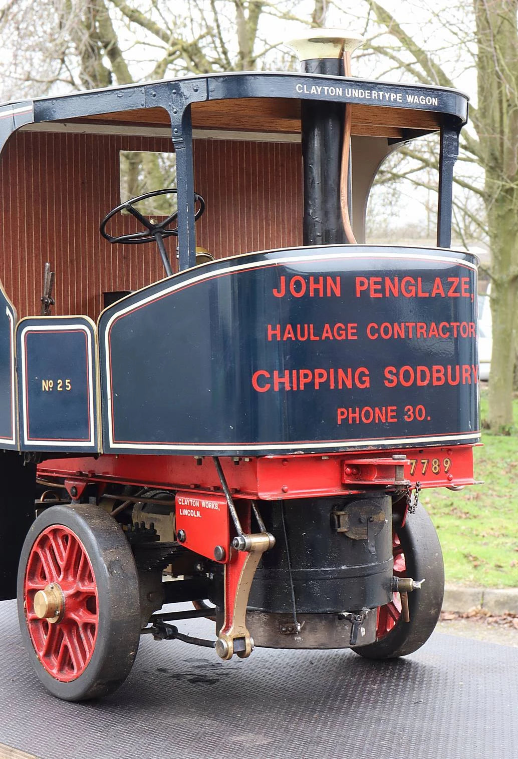 2 inch scale Clayton steam lorry