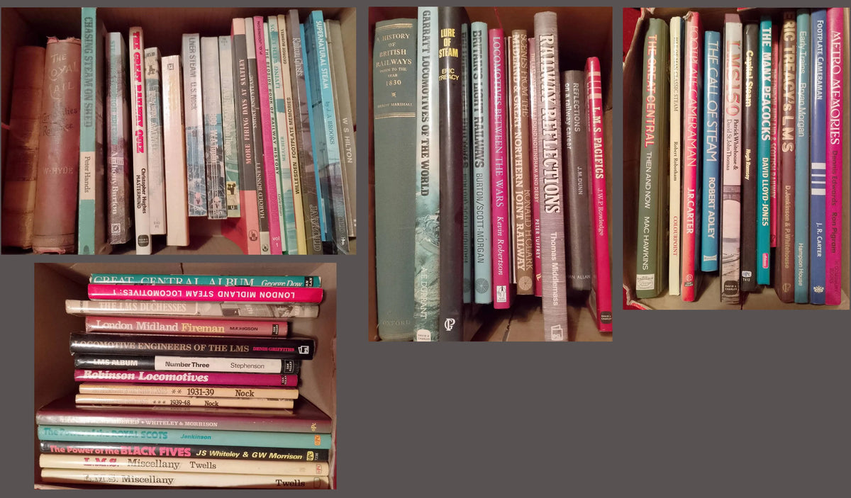 Large quantity railway-related books