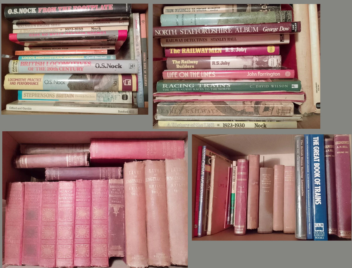 Large quantity railway-related books