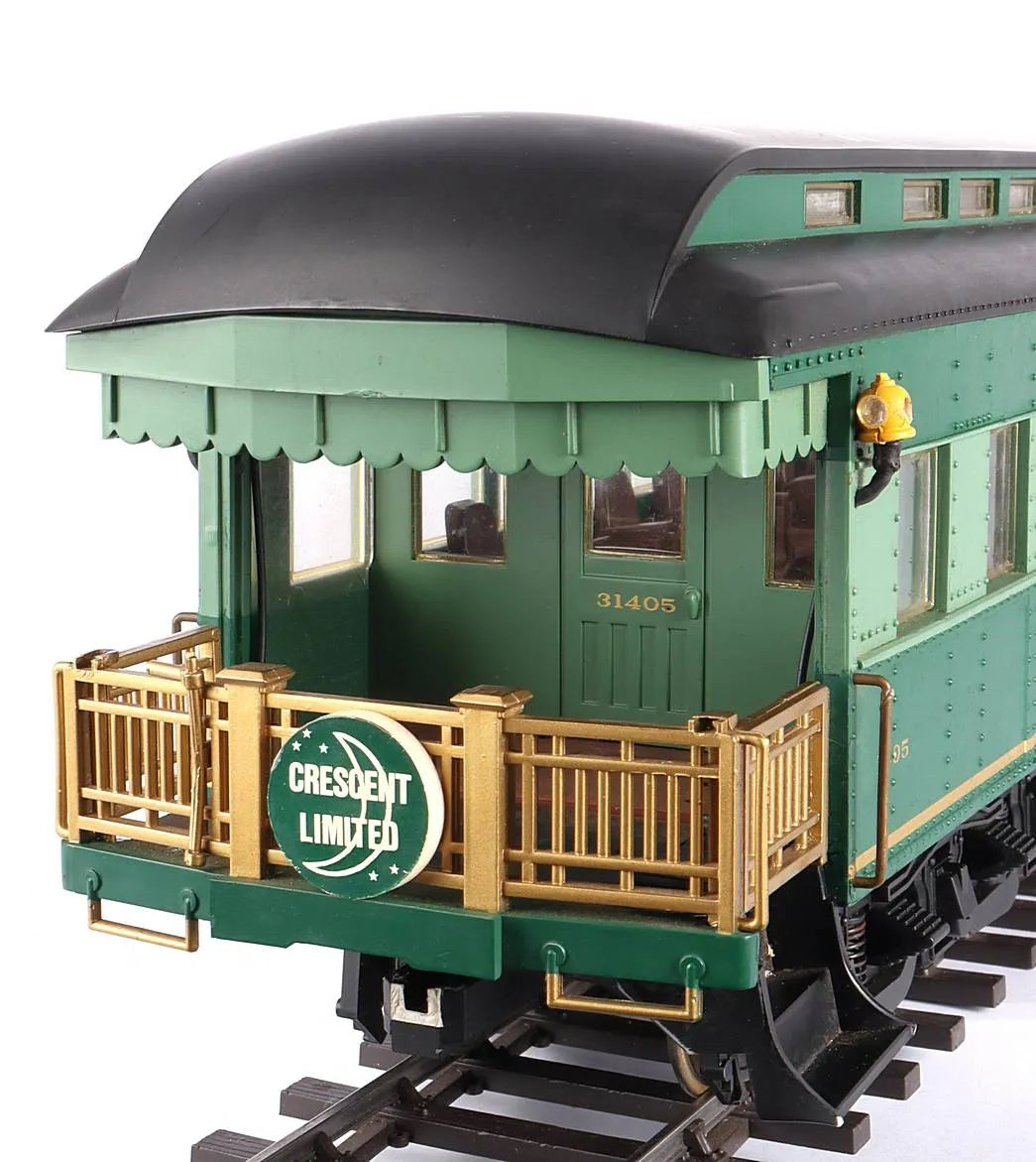 Rake of three Aristocraft Santa Fe heavyweight coaches