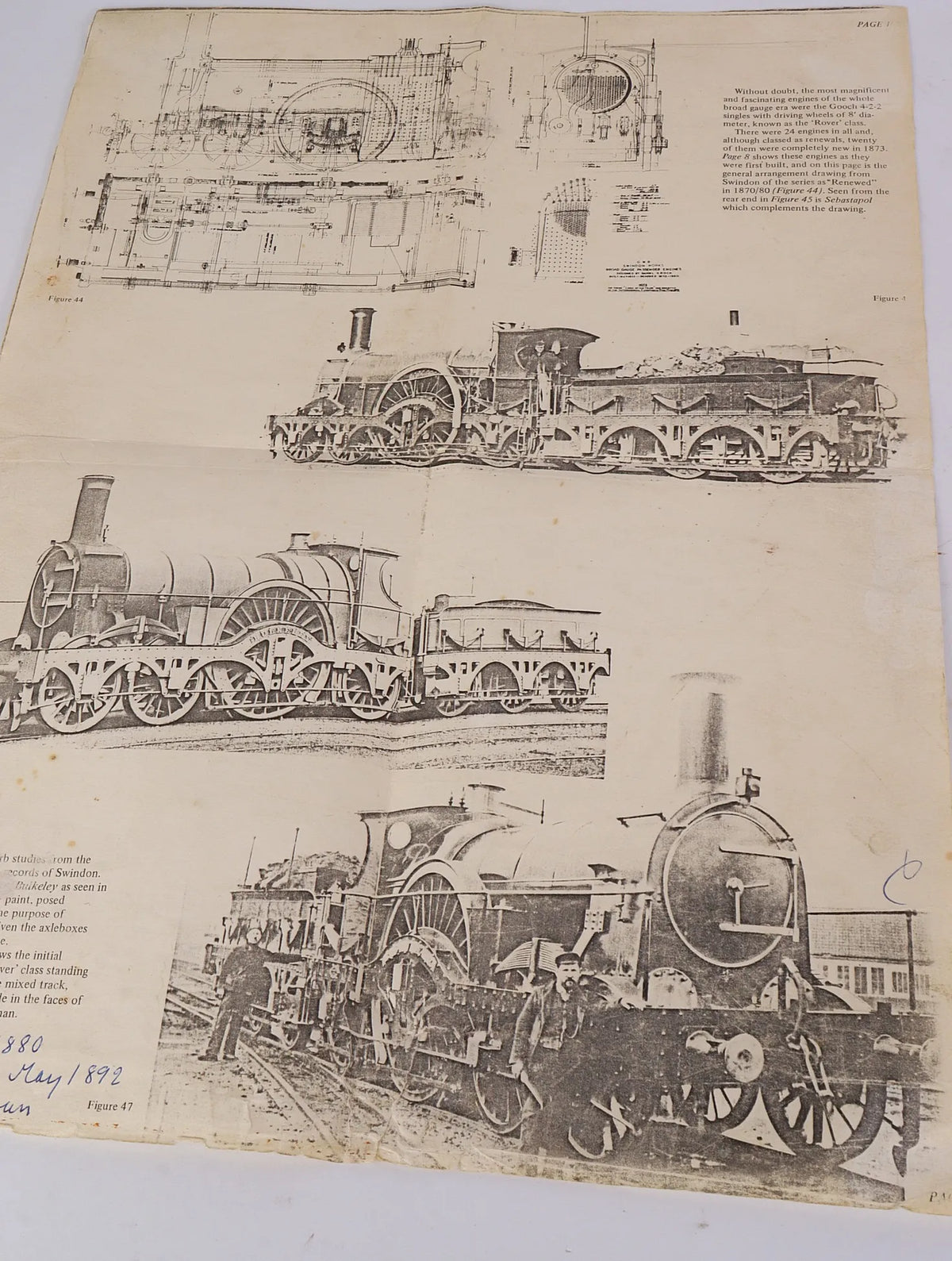 5 inch Great Western broad gauge 4-2-2 "Bulkeley"