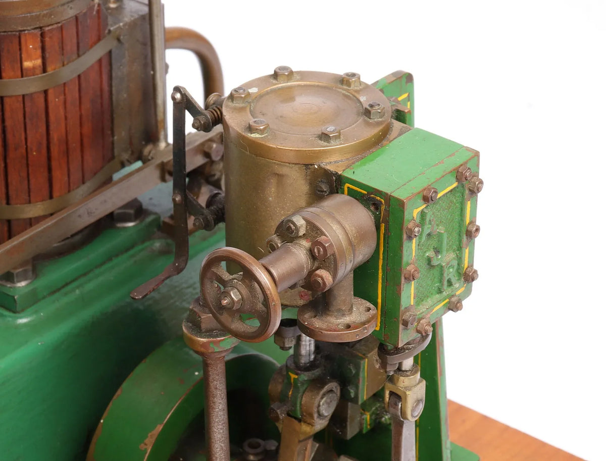 Stuart beam engine with Reeves "Monarch" vertical engine