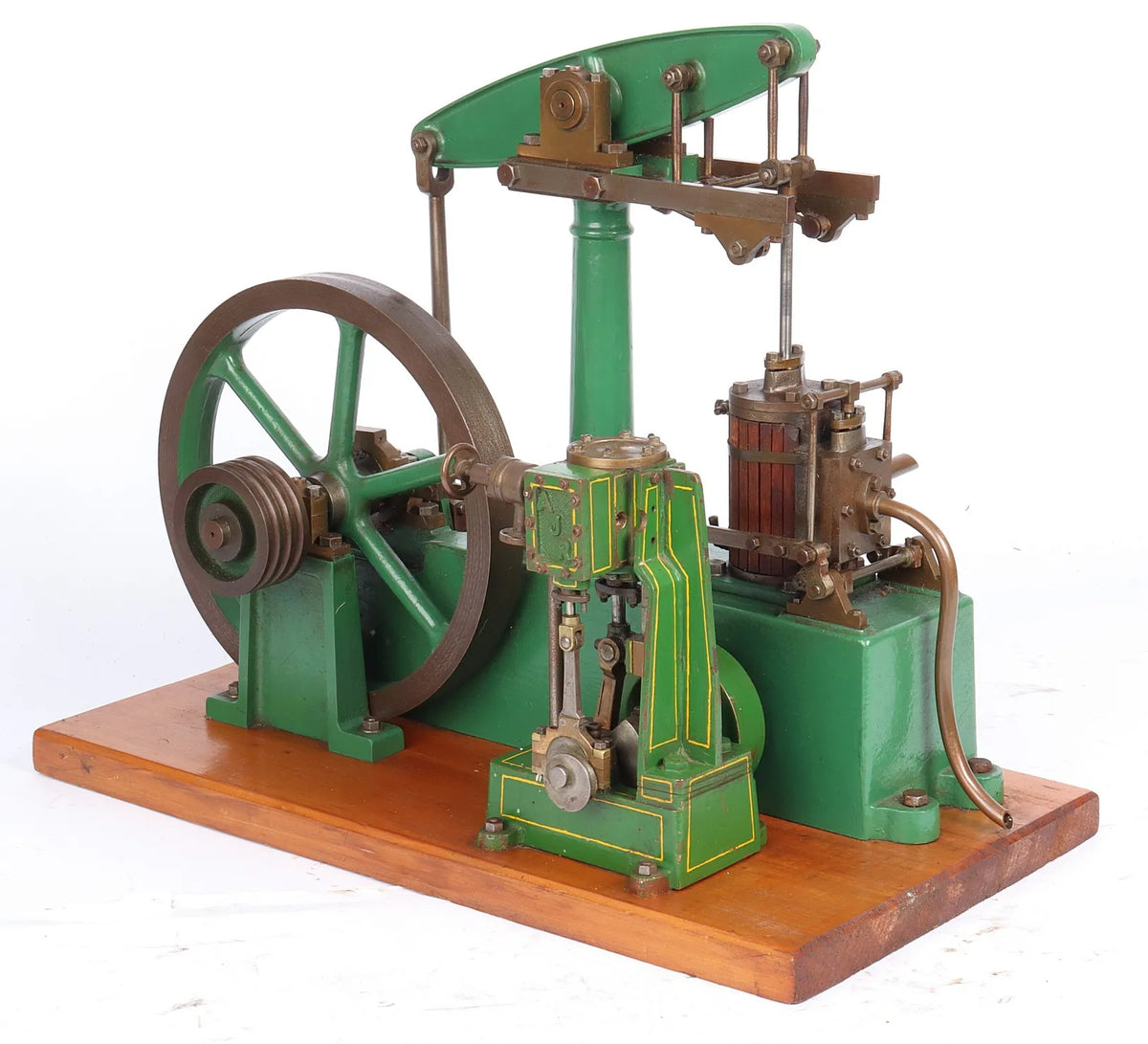 Stuart beam engine with Reeves "Monarch" vertical engine