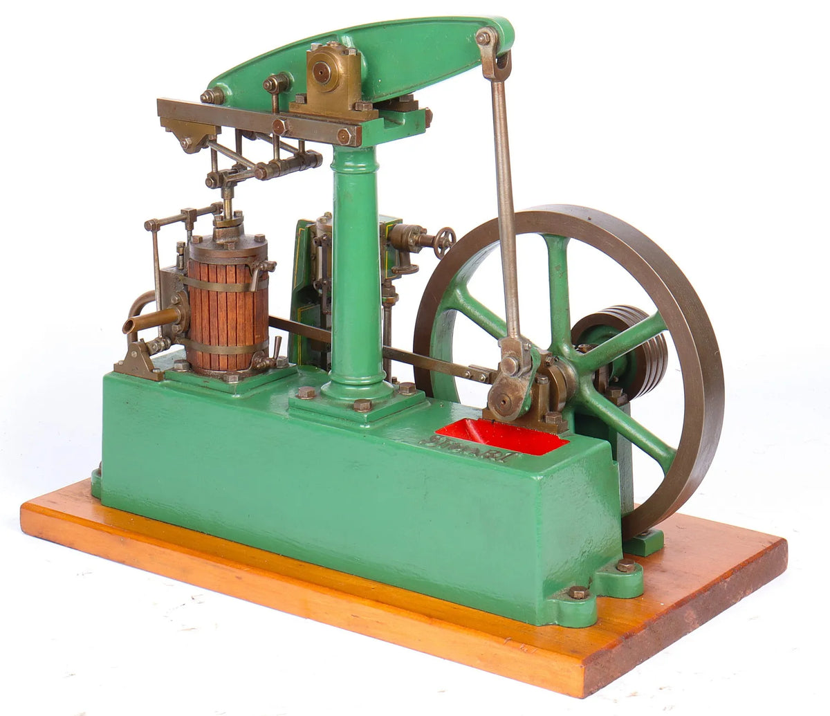 Stuart beam engine with Reeves "Monarch" vertical engine
