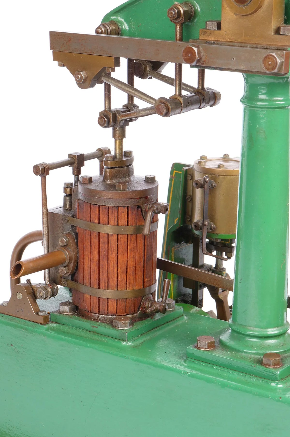 Stuart beam engine with Reeves "Monarch" vertical engine