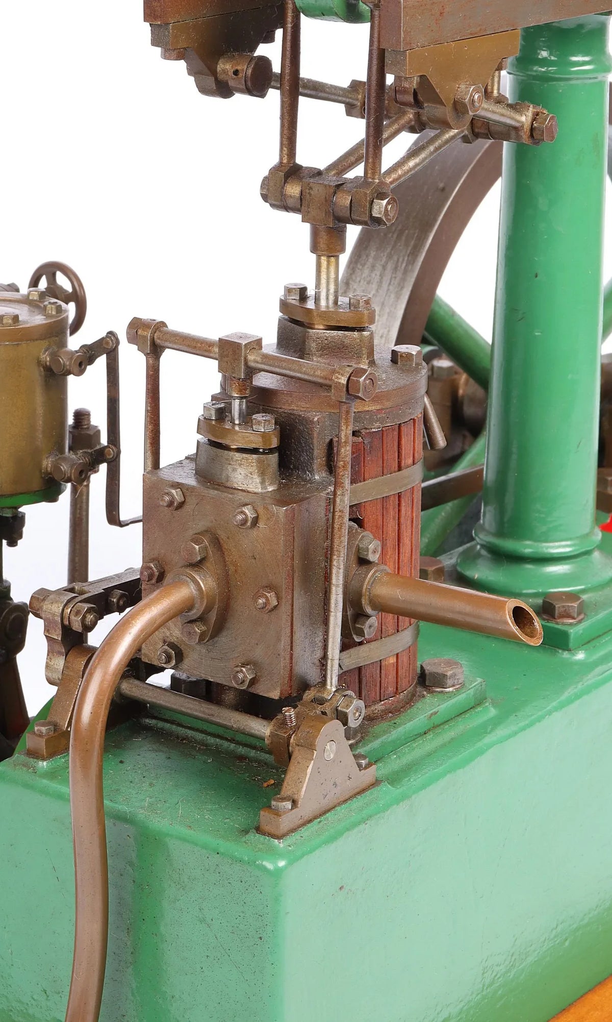 Stuart beam engine with Reeves "Monarch" vertical engine