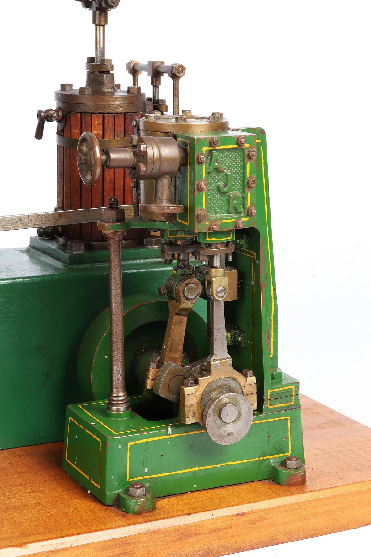 Stuart beam engine with Reeves "Monarch" vertical engine