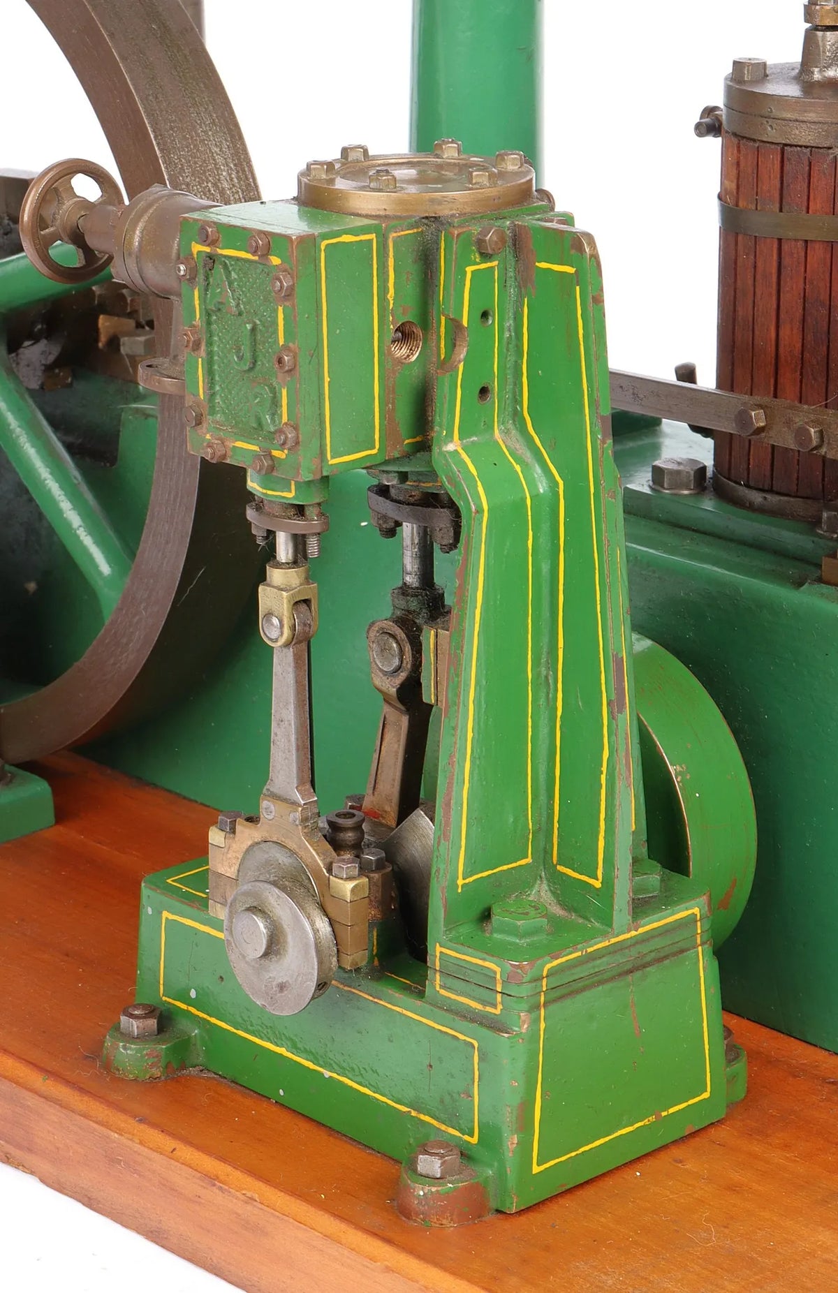Stuart beam engine with Reeves "Monarch" vertical engine