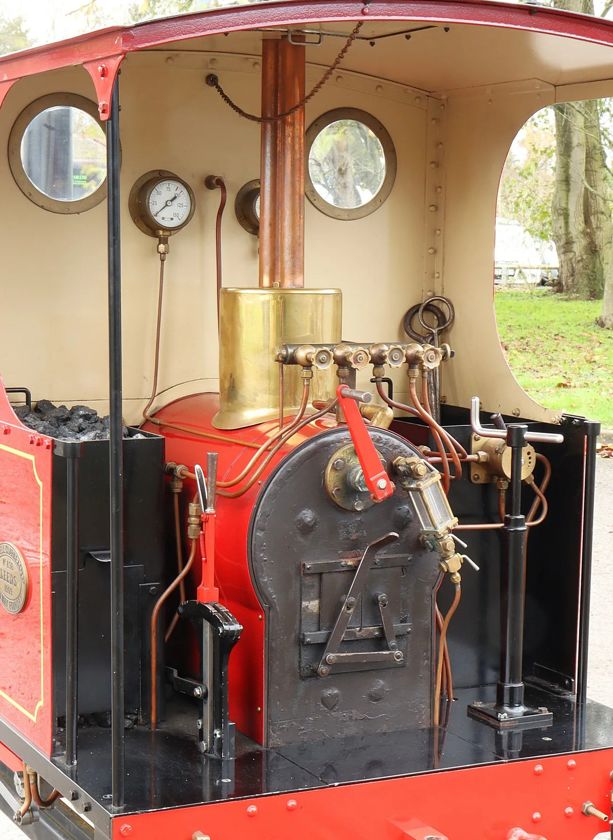 7 1/4 inch narrow gauge Huswell Clarke "Furbero" 0-4-0T