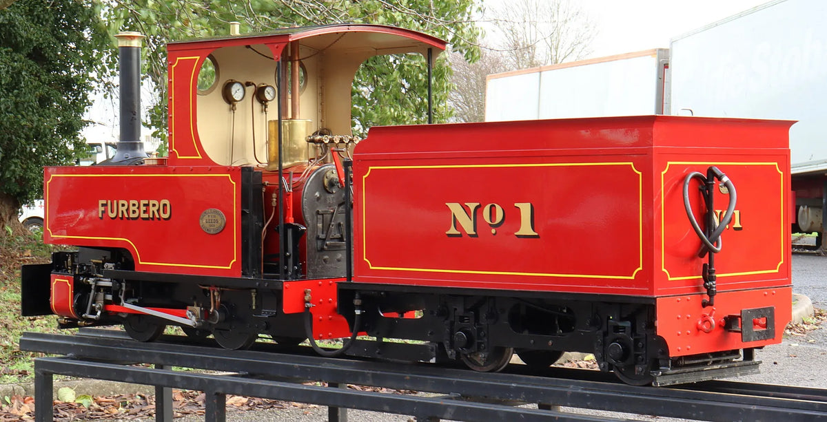 7 1/4 inch narrow gauge Huswell Clarke "Furbero" 0-4-0T