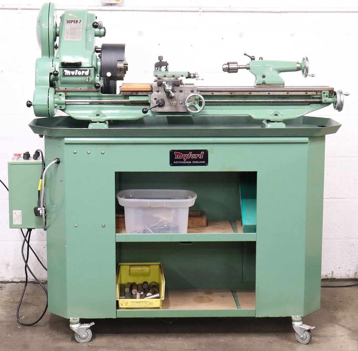 Myford Super 7 lathe with accessories