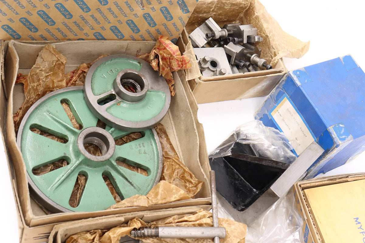 Myford Super 7 lathe with accessories