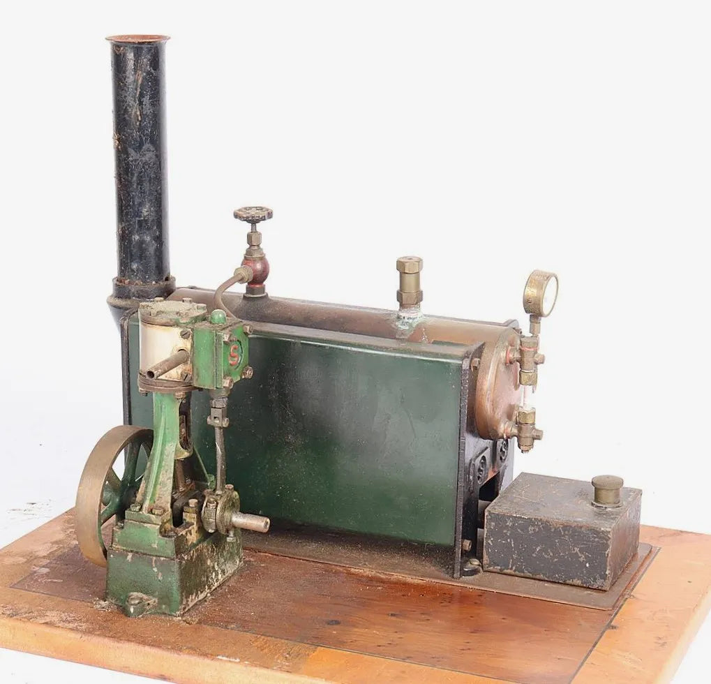 Stuart 500 boiler with 10V vertical engine