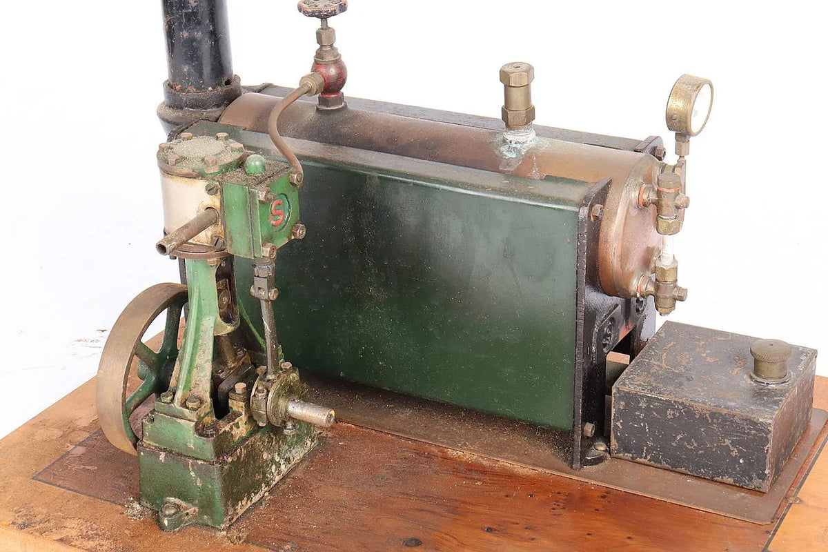 Stuart 500 boiler with 10V vertical engine