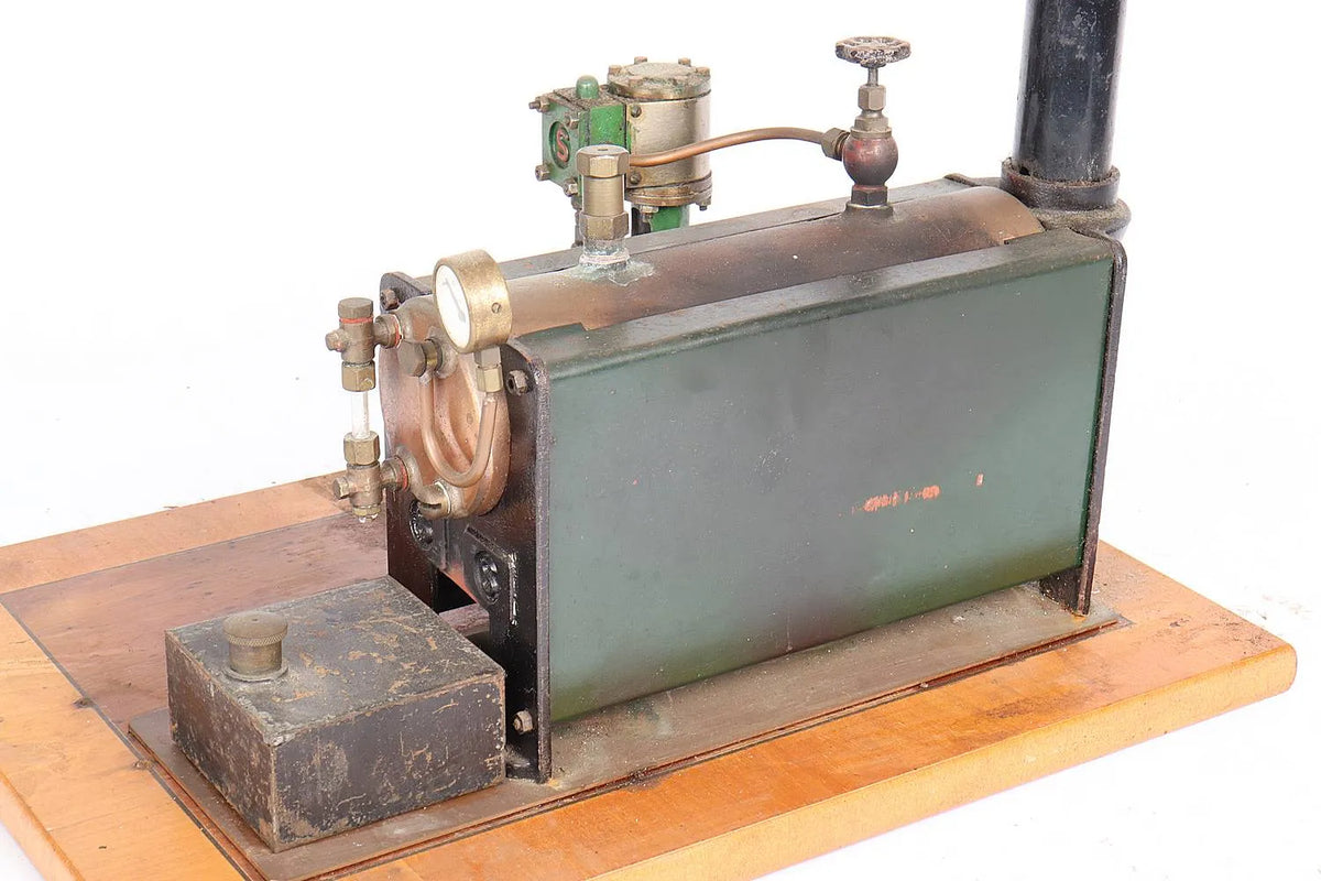 Stuart 500 boiler with 10V vertical engine