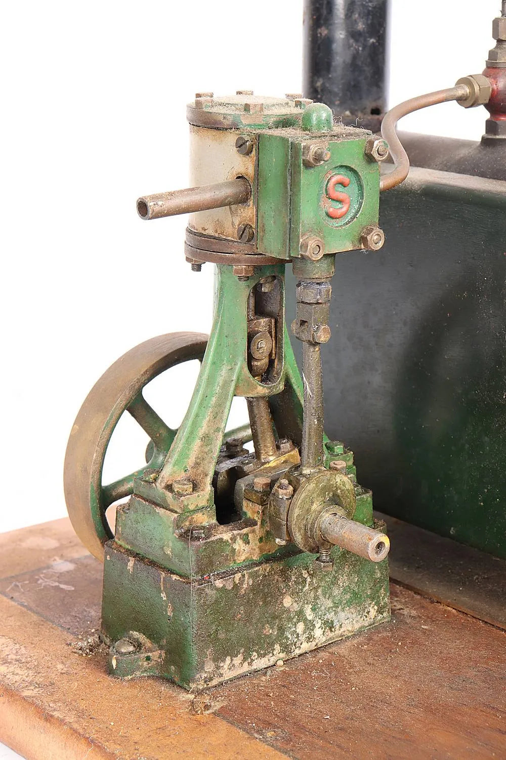 Stuart 500 boiler with 10V vertical engine