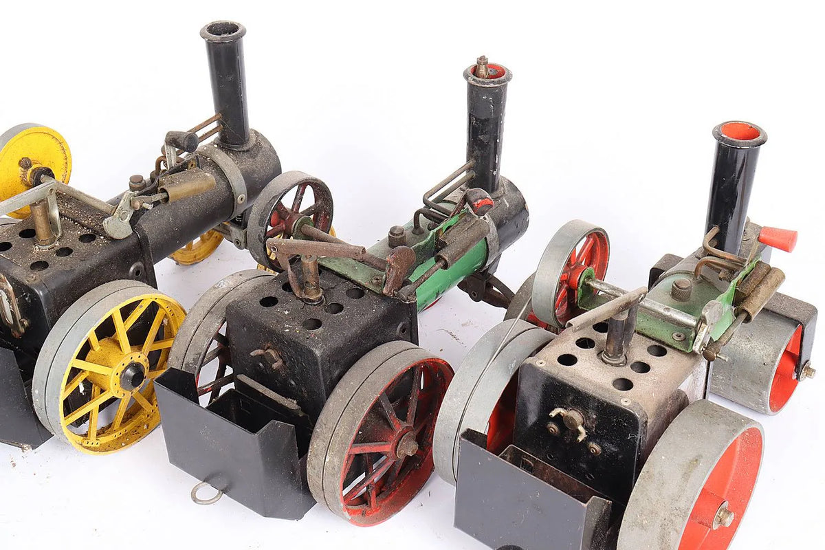 2 x Mamod traction engines + steam roller