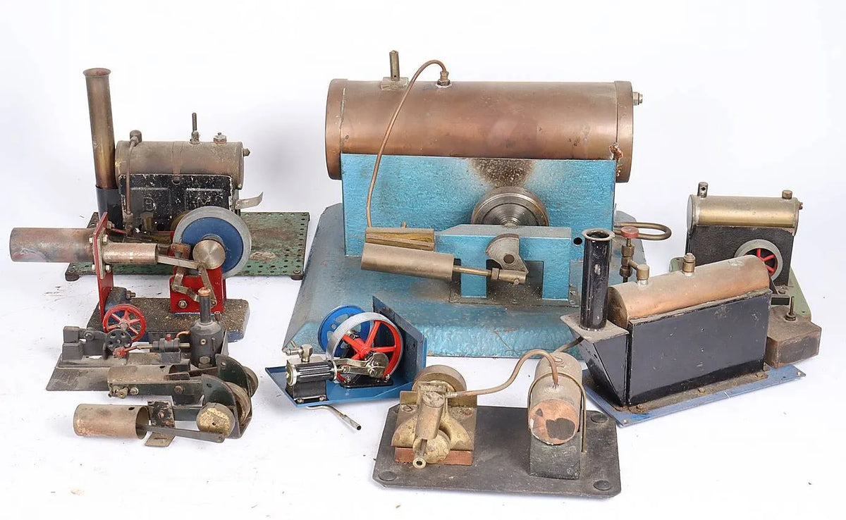 Assortment small engines and boilers