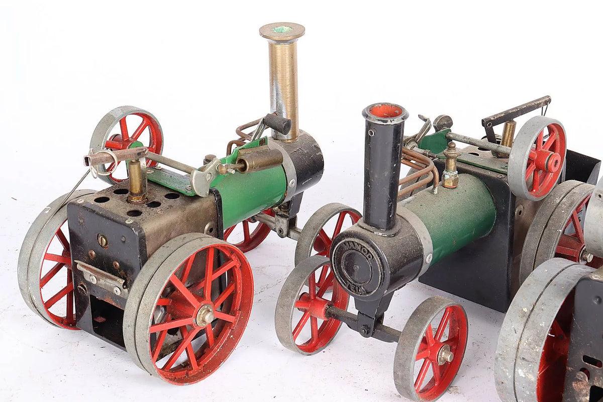 2 x Mamod traction engines + steam roller