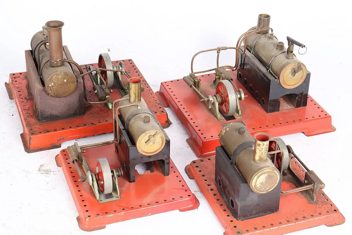 4 x Mamod/Meccano stationary engines