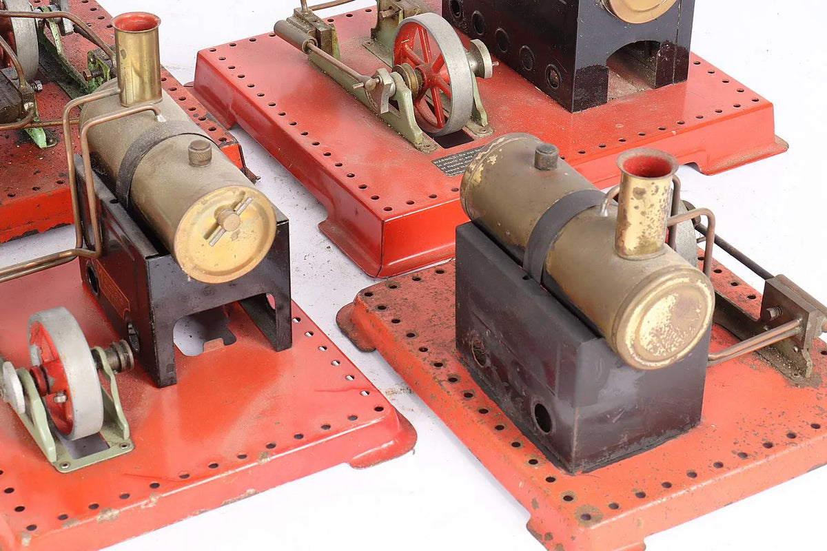 4 x Mamod/Meccano stationary engines