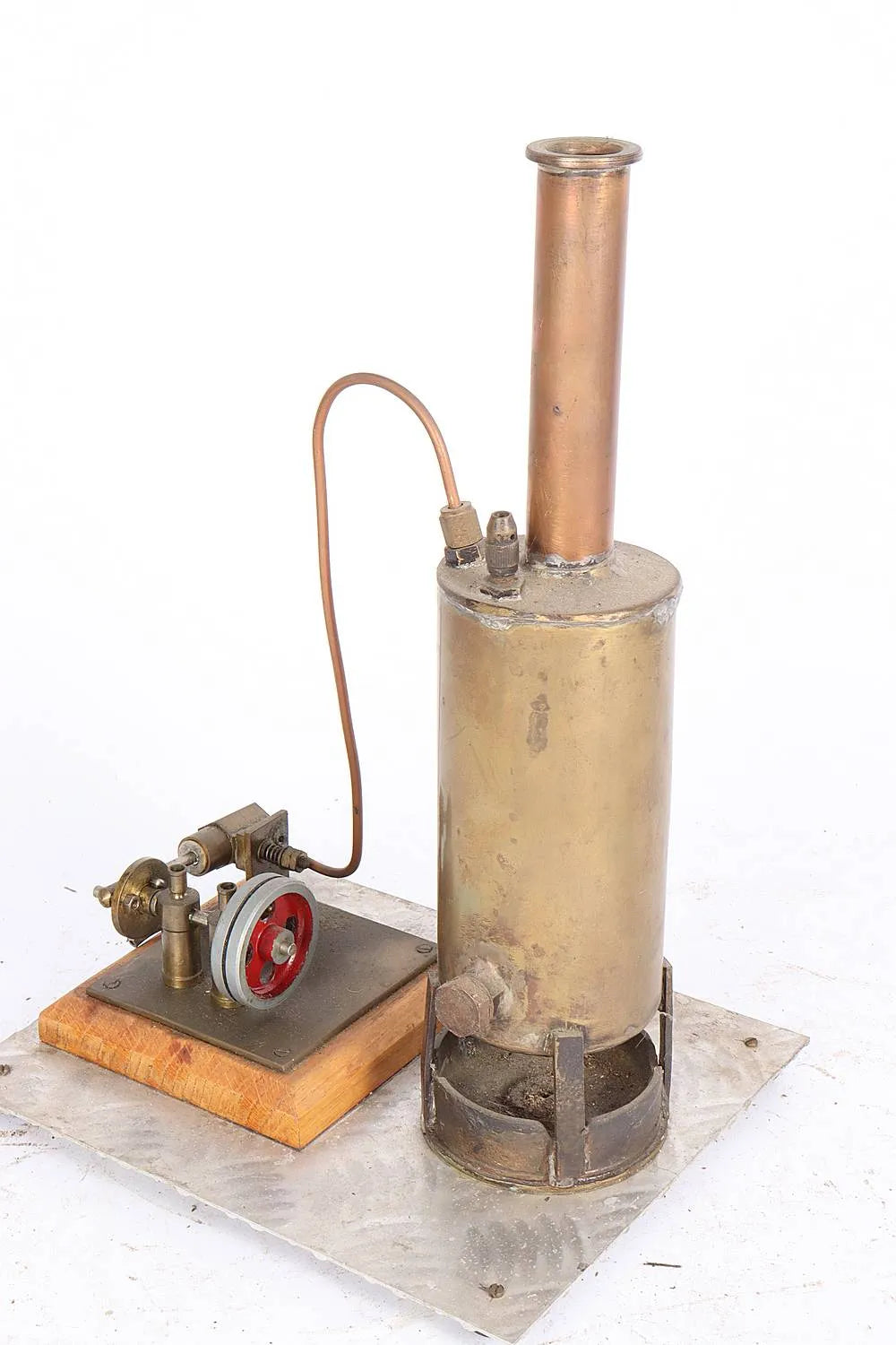Vertical boiler with oscillating engine