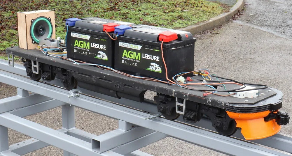 5 inch gauge Santa Fe F7 battery electric
