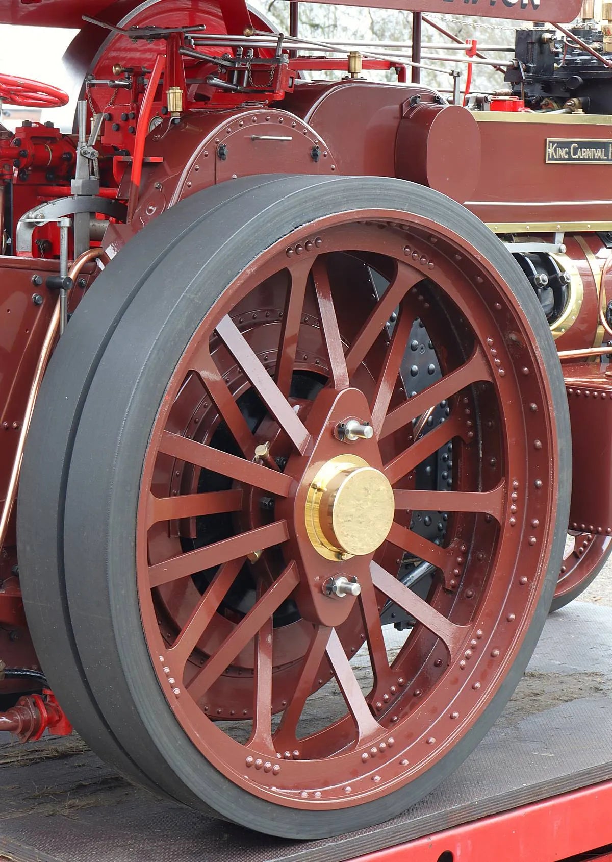 3 inch scale Fowler DCC road locomotive "King Carnival II"