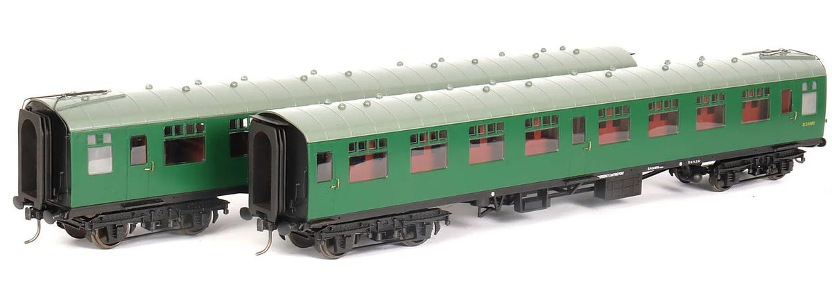 Rake of six 45mm gauge Southern coaches