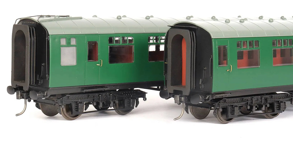 Rake of six 45mm gauge Southern coaches