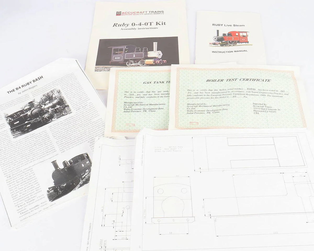 45mm narrow gauge Accucraft "Ruby" 0-4-0T