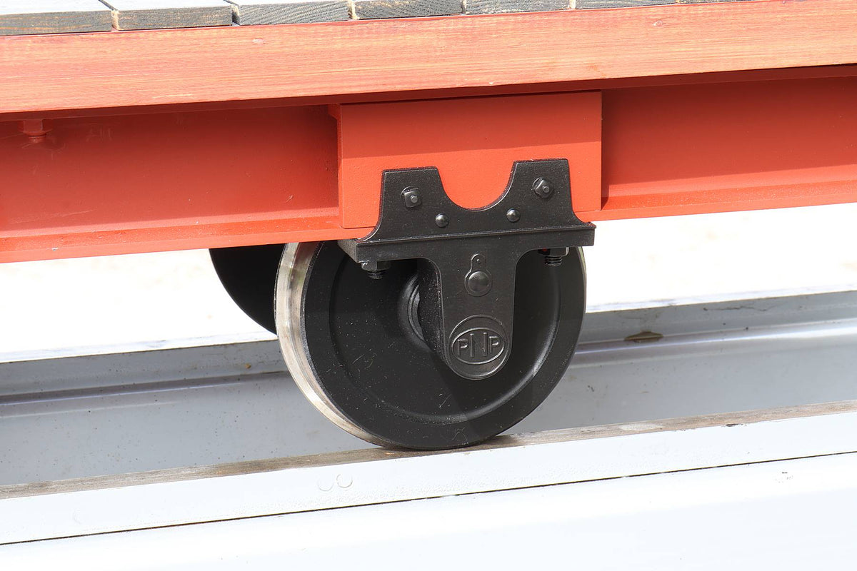 Pair of 5 inch narrow gauge flat wagons