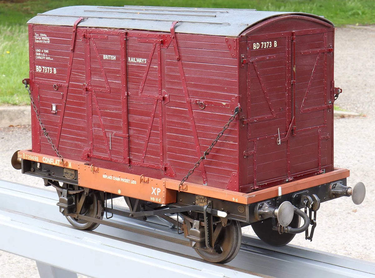 5 inch gauge BR conflat wagon