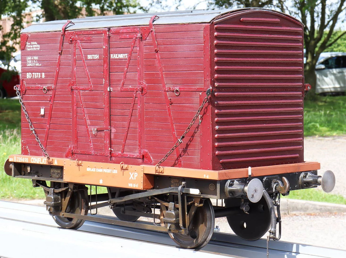 5 inch gauge BR conflat wagon