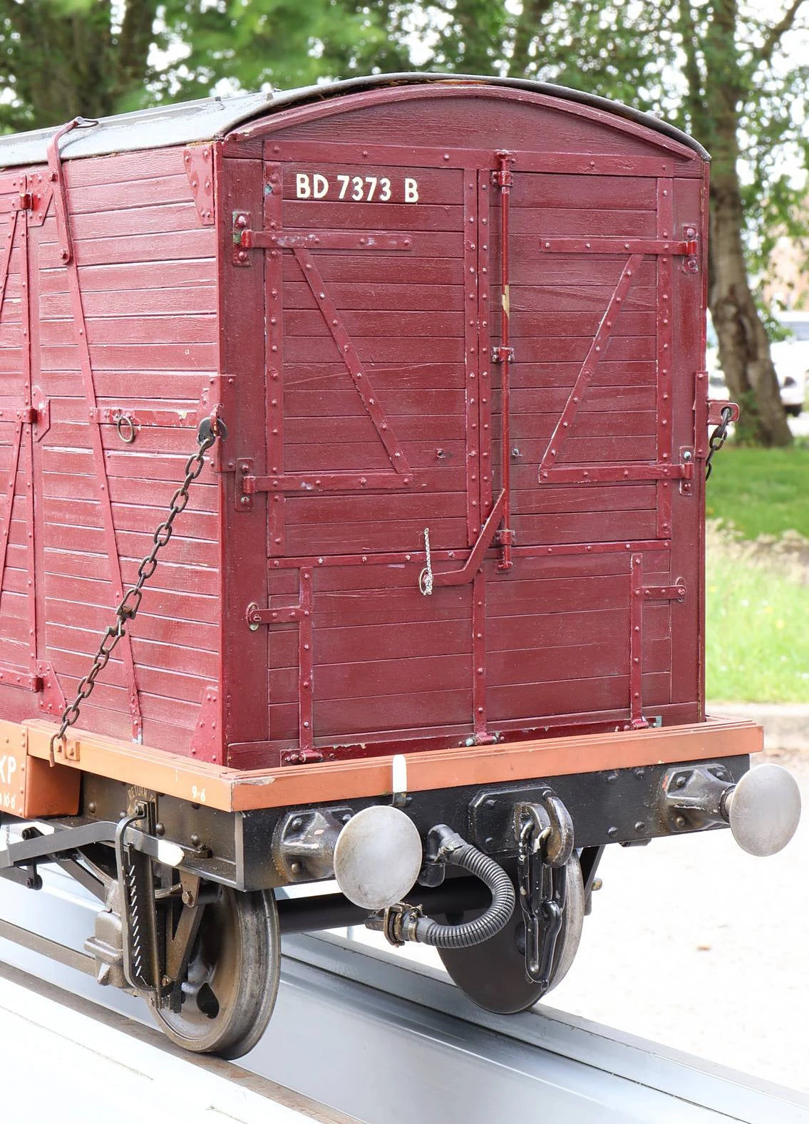 5 inch gauge BR conflat wagon