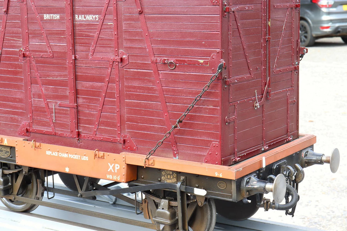 5 inch gauge BR conflat wagon