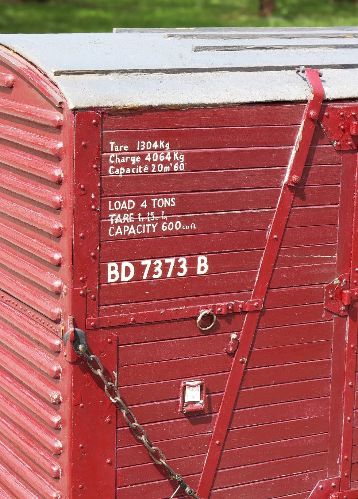 5 inch gauge BR conflat wagon