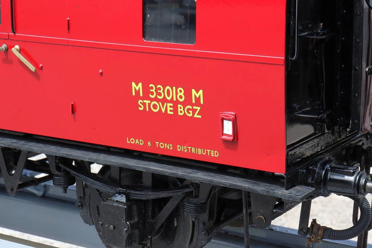 5 inch gauge LMS Stove R brake van