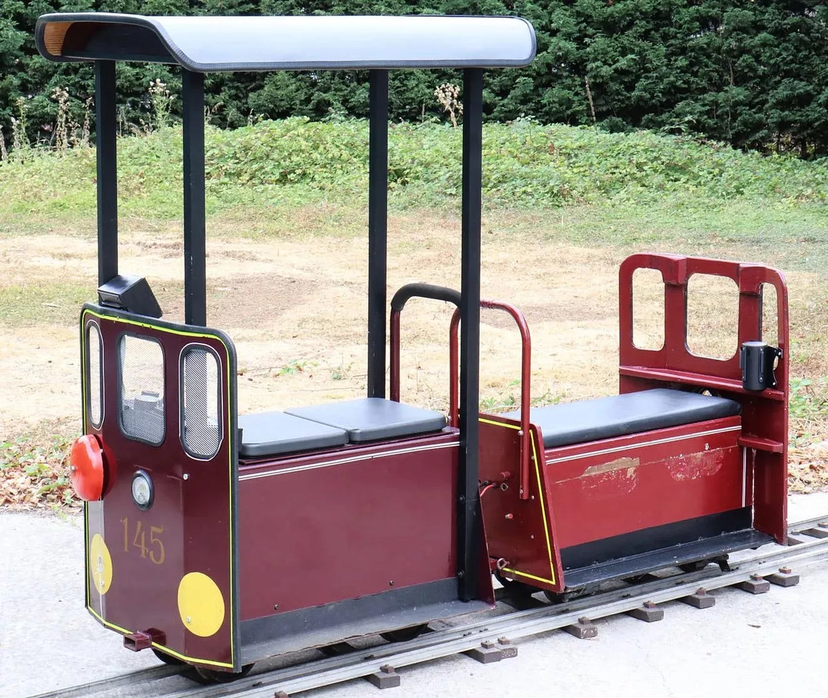 7 1/4 inch gauge RMI Speeder tram and driving truck