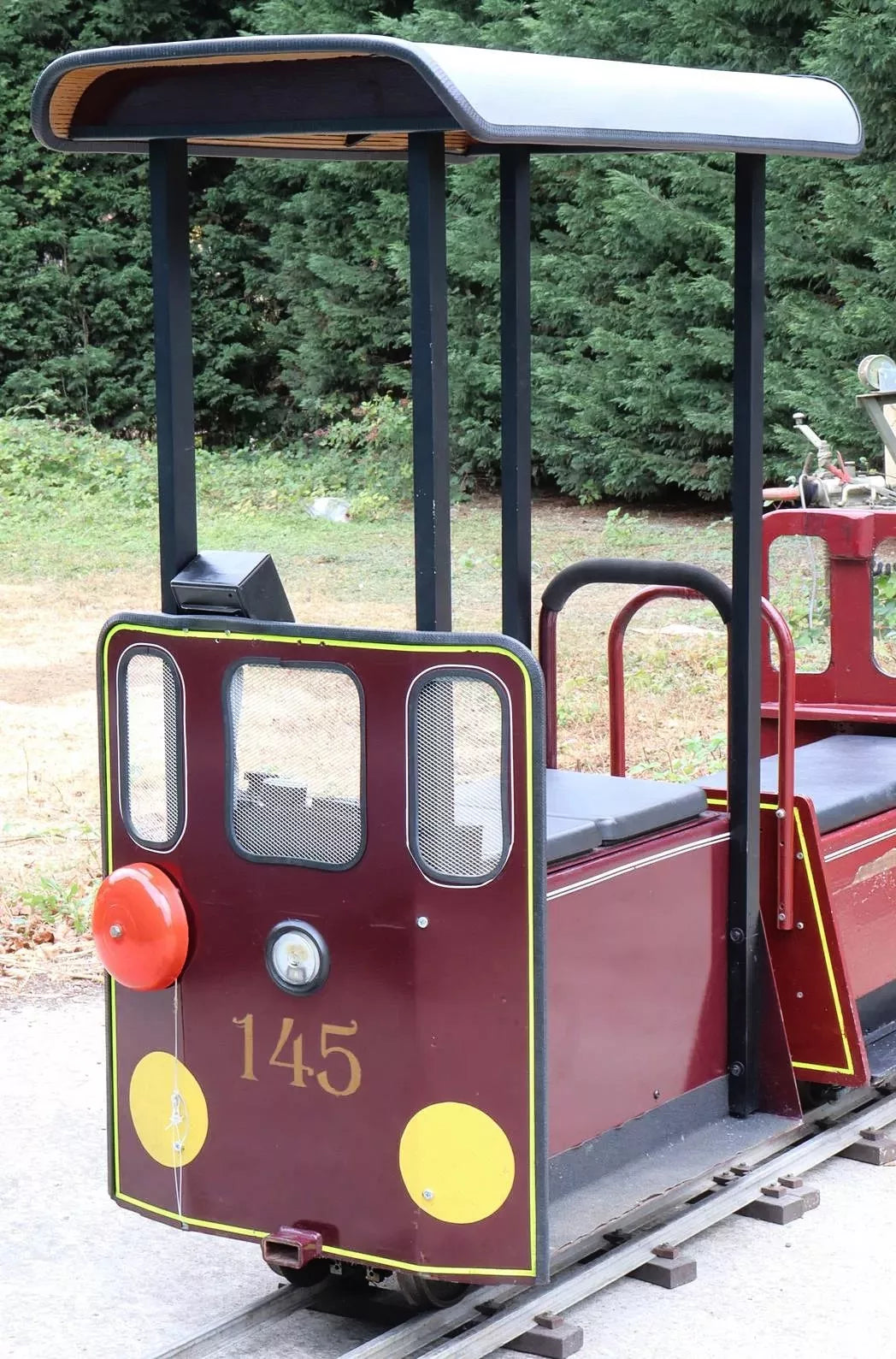 7 1/4 inch gauge RMI Speeder tram and driving truck
