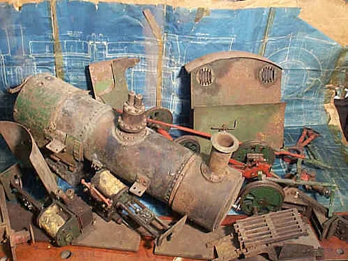 Disassembled 5 inch gauge 0-6-0