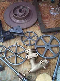 3 inch part-built Burrell agricultural engine