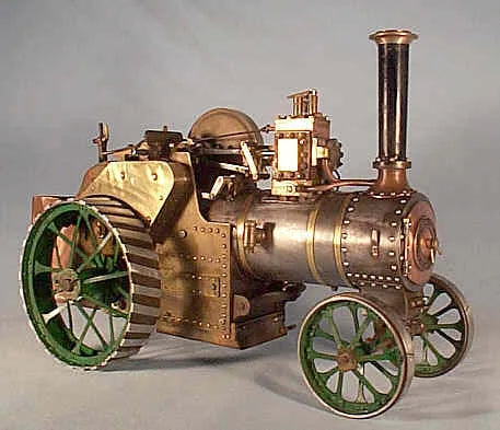 Spirit-fired 3/4 traction engine