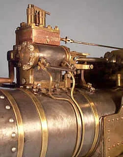 Spirit-fired 3/4 traction engine